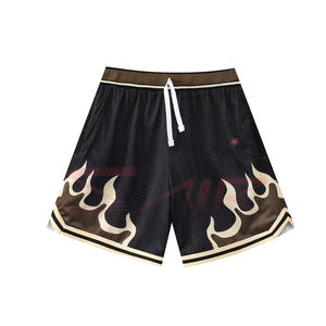 Pantalones cortos deportivos unisex con logotipo personalizado, pantalones cortos de malla con diseño de sublimación y estilo callejero al por mayor - Product Image 1