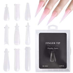 KADS 120Pcs Quick Building Nail Mold Tips For Acrylic Nail Clear False Nail Art Molds Nail Extension <b>Builder</b> Mold Manicure Tool - Product Image 2