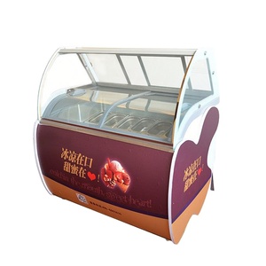 Hot Sale Gelato Ice Cream Display Showcase Commercial Popsicle Freezer Display Cabinet