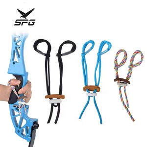 SPG Archery <strong>Bow</strong> Wrist <strong>Sling</strong> Straps Finger <strong>Sling</strong> Adjustable Handmade for Recurve <strong>Bows</strong> Hunting Target Shooting Accessories - Product Image 1