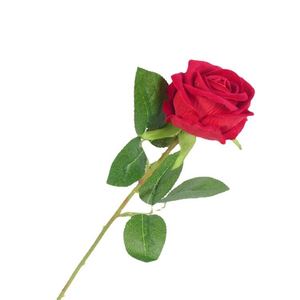 Flores de Seda Blancas Grandes, Ramo de Terciopelo al por Mayor, Rosas Artificiales para Boda, Decoración Bohemia para el Hogar, Decoración de Pared - Product Image 1