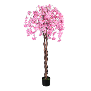 Árbol de Flores de Cerezo Artificial en Maceta, Árbol de Sakura de Tamaño Personalizado para Vestíbulo de Hotel, Renovación de Interiores de Resort, Decoración de Paisajismo - Product Image 5