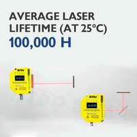 Capteur de distance laser Lidar longue portée 500m avec IP64, fréquence de rafraîchissement 20Hz, écran LCD pour la mesure de distance en extérieur/industriel