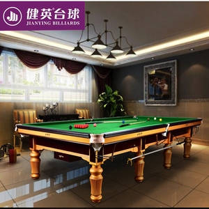 Rail en caoutchouc en acier et bois massif américain de luxe pour l'extérieur Coussin en laine verte pleine grandeur Table de billard <span class=keywords><strong>Riley</strong></span> - Product Image 3