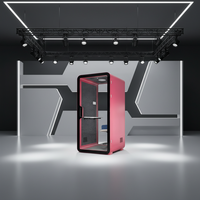 Cabines insonorisées UNIBOOTH, profil en aluminium durable et précis, design moderne, installation facile, module rapide, enregistrement, salle de sport