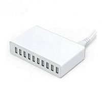 Station de charge USB 60W à 10 ports, chargeur de voyage 5V 12A, prend en charge PD QC3.0, personnalisation pour Phone 15, 14, 13