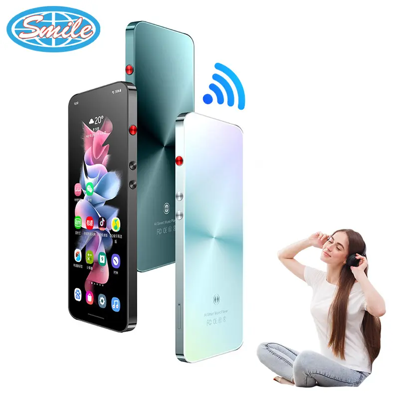 Máy Phát Nhạc BT MP5 MP3 MP4 Wifi Màn Hình 4.8 Inch Có Loa Máy Phát Nhạc Kỹ Thuật Số Màn Hình Cảm Ứng Walkman Di Động