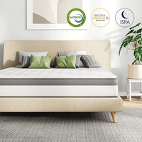 Matelas à ressorts ensachés orthopédiques de haute qualité Euro Top 7, 5 zones, mousse haute densité, design moderne pour chambres à coucher