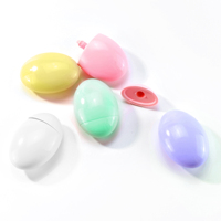 Flacon ovale personnalisé de 50 ml, mini, au toucher doux, rechargeable, pour rouge à lèvres, soin de la peau, blush, emballage compressible avec couleur personnalisée