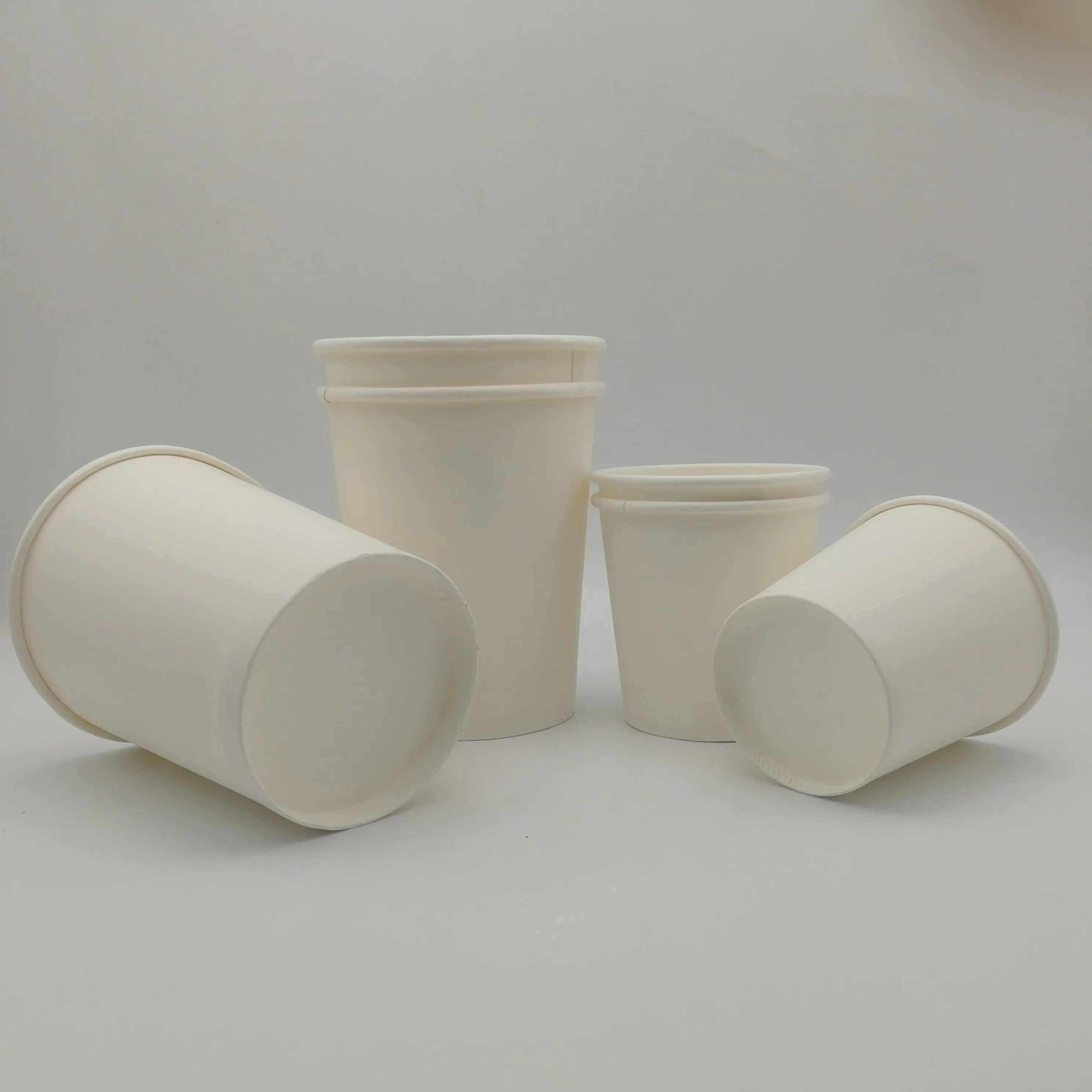 Recycled White Hot Drink 8 Oz Disposable Paper Coffee Cups