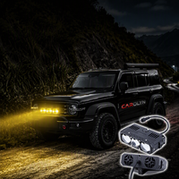 Feux auxiliaires 105W LED, mini phares de conduite, lampes antibrouillard étanches pour voiture, moto, accessoires automobiles, systèmes d'éclairage