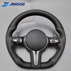 Volante Deportivo de Cuero Perforado para Modelos <span class=keywords><strong>BMW</strong></span> <span class=keywords><strong>340i</strong></span> X3 X4 X5 X6 F10 F16 F30 F32 E46 E60 E90 E91 E70 E71 M3 M4 M5 - Product Image 1