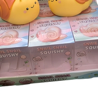 Jouet anti-stress en forme d'escargot mignon à rebond lent pour adultes, adolescents, bureau, vente en gros, cadeau de fête, fabrication OEM