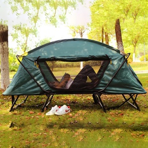Tenda da campeggio pieghevole da campeggio per 1-2 persone tenda da campeggio doppia antipioggia fuori terra tenda Oxford pieghevole portatile addensata - Product Image 2
