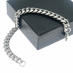 Pulsera de Cadena Cubana de Acero Inoxidable 17cm 18cm 19cm 20cm 21cm Joyería Hip Hop Punk para Hombre - Product Image 4