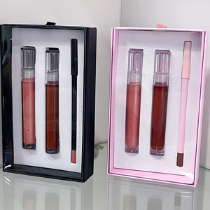 Kit de brillo de labios de proveedor OEM 3 en 1, venta al por mayor, juego de pintalabios líquido a granel, delineador de labios con kit de brillo de labios, juego de labios vegano de larga duración - Product Image 4