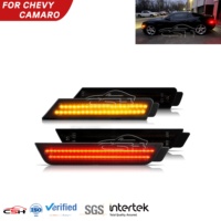 Feux de position latéraux avant à LED avec lentilles fumées pour Chevrolet Camaro 2010-2015 SS RS ZL1