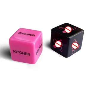 2PCS/Set Fun Acrylic Sexy Dice Naughty Erotic Love Dice With Places xxxxx xxxxx video Adult Toy Perfect for Couple sex products%