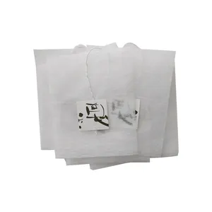 可生物降解折叠拉绳创意热卖玉米纤维绿茶包装袋带标志印花的空茶包