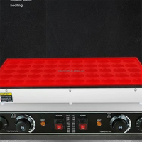 Machine à crêpes électrique antiadhésive 50 trous pour crêpes, muffins, gaufrier, mini machine à crêpes à soufflé commerciale