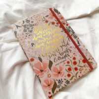 Carnet de Prières LABON Aesthetic Wildflower, Couverture Rigide, Journal Devotionnel Quotidien A5, Journal Souvenir avec Dorure Or, Cadeau Chrétien