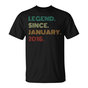 T-shirt Légende depuis janvier 2016 pour son 9e anniversaire - Product Image 2