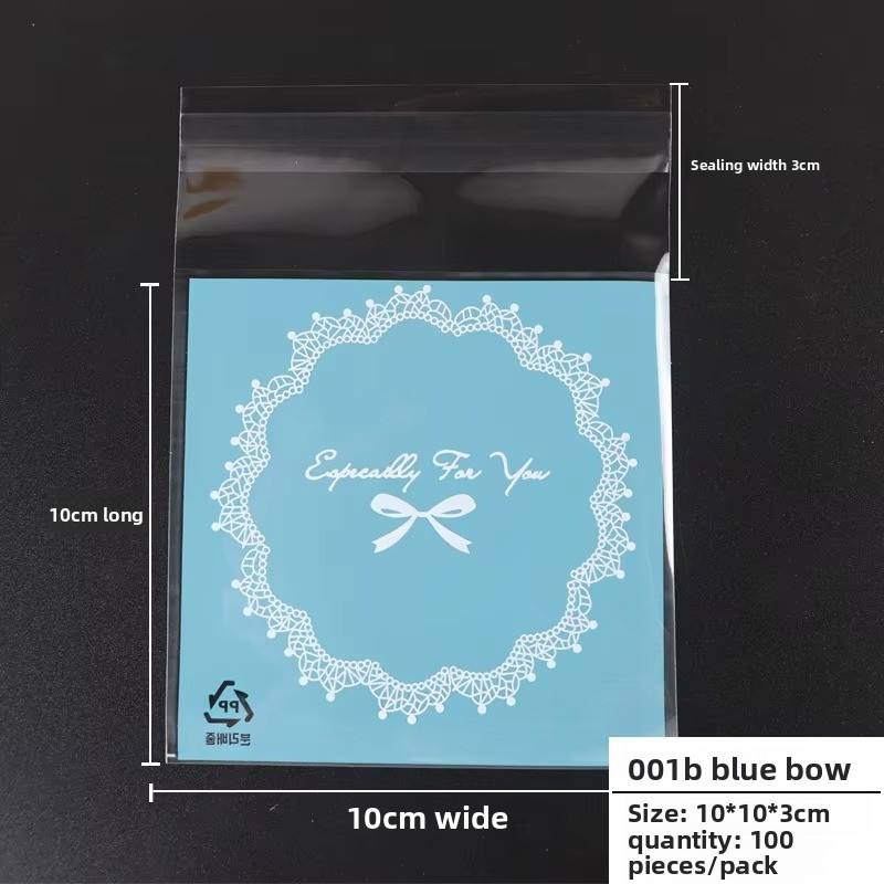 2 001B Fiocco blu 10*10 cm