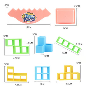 <span class=keywords><strong>Jeu</strong></span> de blocs empilables Happy <span class=keywords><strong>Jenga</strong></span>, jouet éducatif pour enfants, <span class=keywords><strong>jeu</strong></span> de puzzle 3x3, stimulant pour le cerveau, <span class=keywords><strong>jeu</strong></span> amusant - Product Image 4