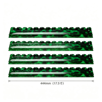 Support de Mahjong en Acrylique de Luxe Moderne avec Bord Ondulé, Porte-Plaques Vert Écaille de Tortue, Vente en Gros, Fournisseur Direct d'Usine, Commande en Gros