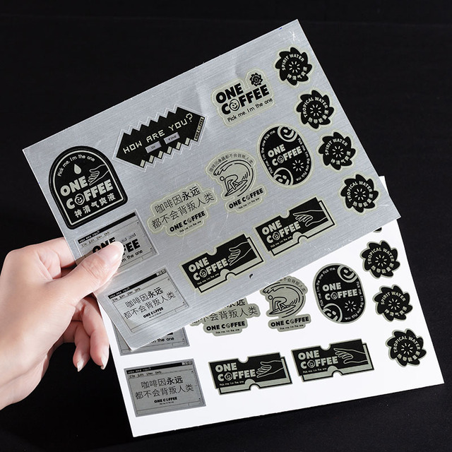 Vinyl Sticker Customized Cartoon Sticker Sheet Die Cut Laptop Stickers Decorative