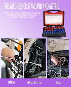 Kit de jauges de filetage 52 pièces - <span class=keywords><strong>Tri</strong></span> rapide des écrous et boulons en pouces/métriques, acier résistant à la rouille - Outil - Product Image 6
