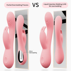 Tavşan vibratör 10 titreşim modları şarj edilebilir çift motorlu kadın vibratör G Spot klitoral için stimüle seks oyuncakları kadınlar için - Product Image 2