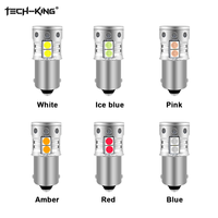 Ampoules LED 12V-36V Blanches Bleues Jaunes BA9S T11 T4W 3030 9 LED pour Feux de Position Arrière de Voiture et Feux de Recul Sans Erreur 6000K