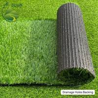 Gazon artificiel à drainage rapide, rouleau de gazon synthétique avec support SBR, tapis pour toit, balcon, cour