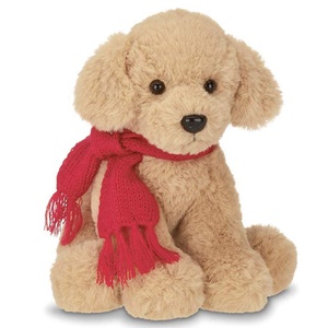 OEM لطيف للأطفال كلب جالس ناعم لعيد الميلاد أوشحة محيكة كلب أحمر بني مع وشاح للبيع بالجملة - Product Image 2