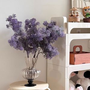 Arreglo de Flores Artificiales de Color Morado, Plástico Suave, Alta Simulación, Decoración para el Hogar, Accesorios para Bodas - Product Image 2