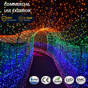 Luces LED Navideñas Comerciales para Exteriores de 24V, Diseño Nuevo, IP65, 50000H, Multicolor, 8 Modos, Luz Fija, Intermitente, Sin Parpadeo - Product Image 1