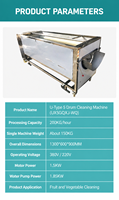 Fabrieksleverancier Automatische Roller Reinigingsmachine voor Fruit- en Groenteverwerkingsbedrijven Motor Kerncomponent XC-serie 220V 1.5KW