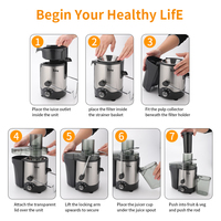 Keukenapparatuur Oranje Centrifugaal Juicer Machine Elektrische Sap Extractor Commerciële Fruitpers Machine