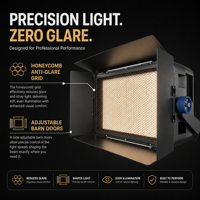 Projecteur LED anti-éblouissement Hishine Hi Titan 500W 1000W 1500W sans scintillement pour l'éclairage des terrains de football