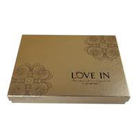 Boîte d'emballage de chocolat STPP avec impression couleur et estampage doré, 48 pièces, pour coffret cadeau de chocolats célèbres et de truffes