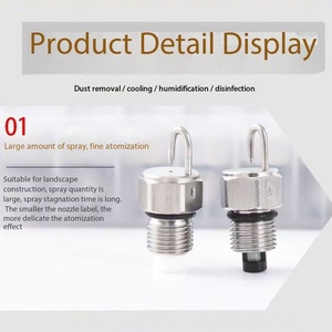 Boquilla de pulverización de niebla fría de alta presión de acero inoxidable Ruby Striker, atomización ultrafina, pulverizador de paisaje, refrigeración y eliminación de polvo - Product Image 4