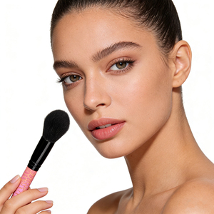 Nuevo diseño, juego de 8 brochas de maquillaje profesionales de marca privada, con mango de madera de lujo y pelo sintético, para maquillaje facial, de alta calidad. - Product Image 3
