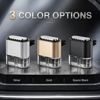Best-seller transfrontalier : Diffuseur de parfum pour voiture en alliage d'aluminium à fixation sur grille d'aération, parfum floral, aromathérapie liquide, rafraîchisseur d'air