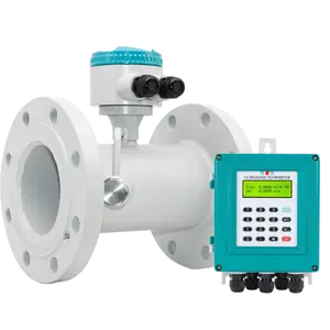 Medidor de flujo con pinza de tiempo de tránsito, medidor de flujo de agua, sensor de caudal, medidor de flujo ultrasónico barato