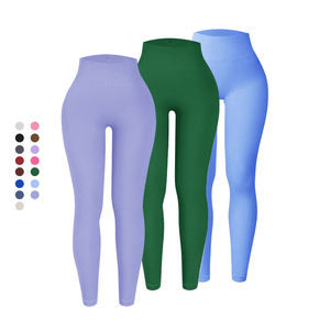 กางเกงกีฬาไม่มีรอยต่อของผู้หญิง เลกกิ้งโยคะยกสะโพกเอวสูงแน่น - Product Image 2