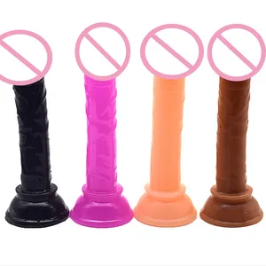 LUUK Mini Cute PVC Dildos with Big Glans for Women Dildos Penis Sex Toys
