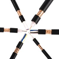 Factory outlet kabel koaksial RG6 RG8 RG59 RG213 RG214 untuk TV CCTV CATV kamera Audio 75 Ohm kabel Coaxl