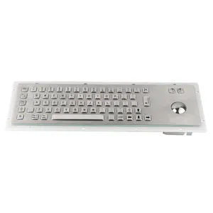 Clavier métallique de résistance anti-vandale, avec boule de roulement, pour machine à auto-terminal