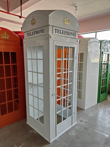 Cabina Telefónica Blanca con Teléfono de Libro de Visitas de Audio, Estilo Londres, para Decoración de Bodas y Eventos - Product Image 6
